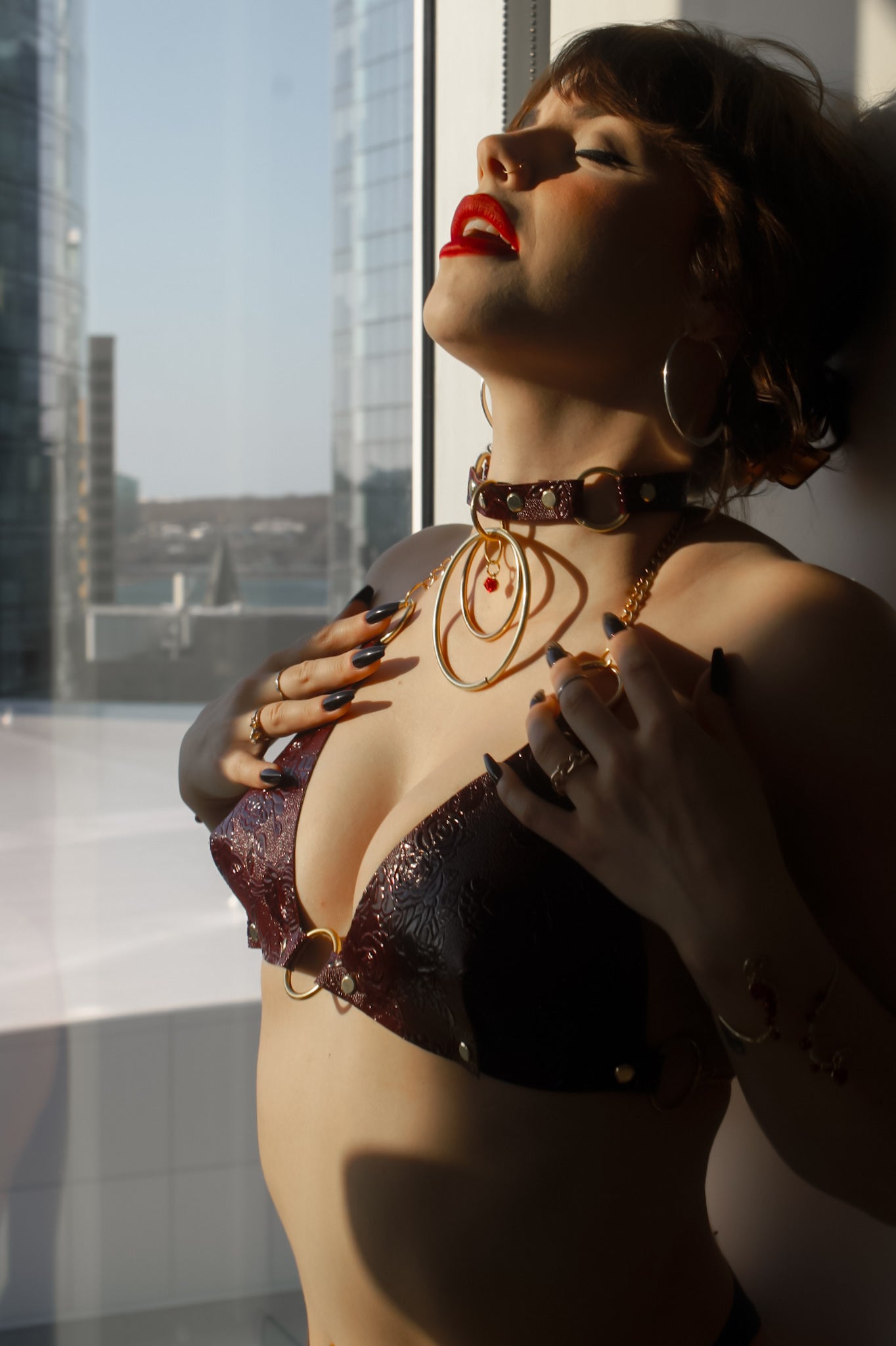 Vie en Rose Bra - Wine Red