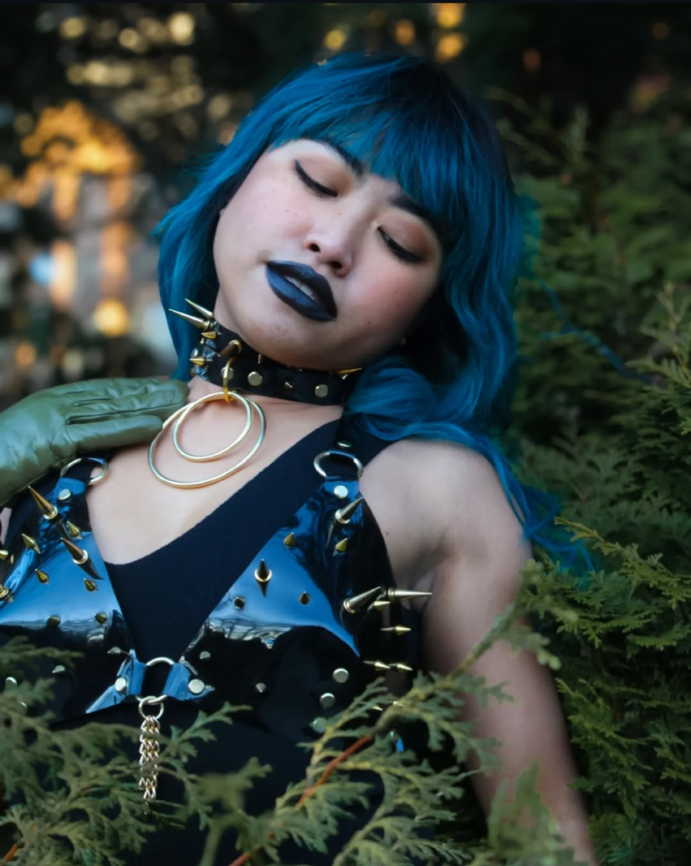 Mixed Spiked See Thru Choker